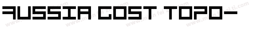 Russia GOST Topo字体转换